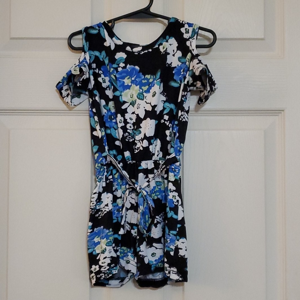 Floral Cold Shoulder Romper